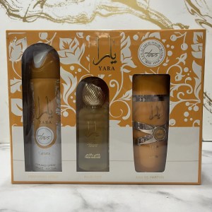 Lattafa Yara Tous 100ml EDP + Perfumed Spray 200ml + Hair Mist 50ml