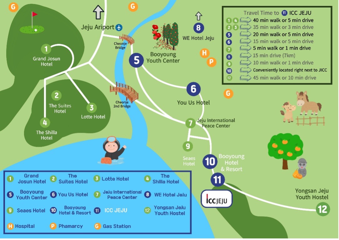 Hotels ICMDA World Congress 2026 Map 