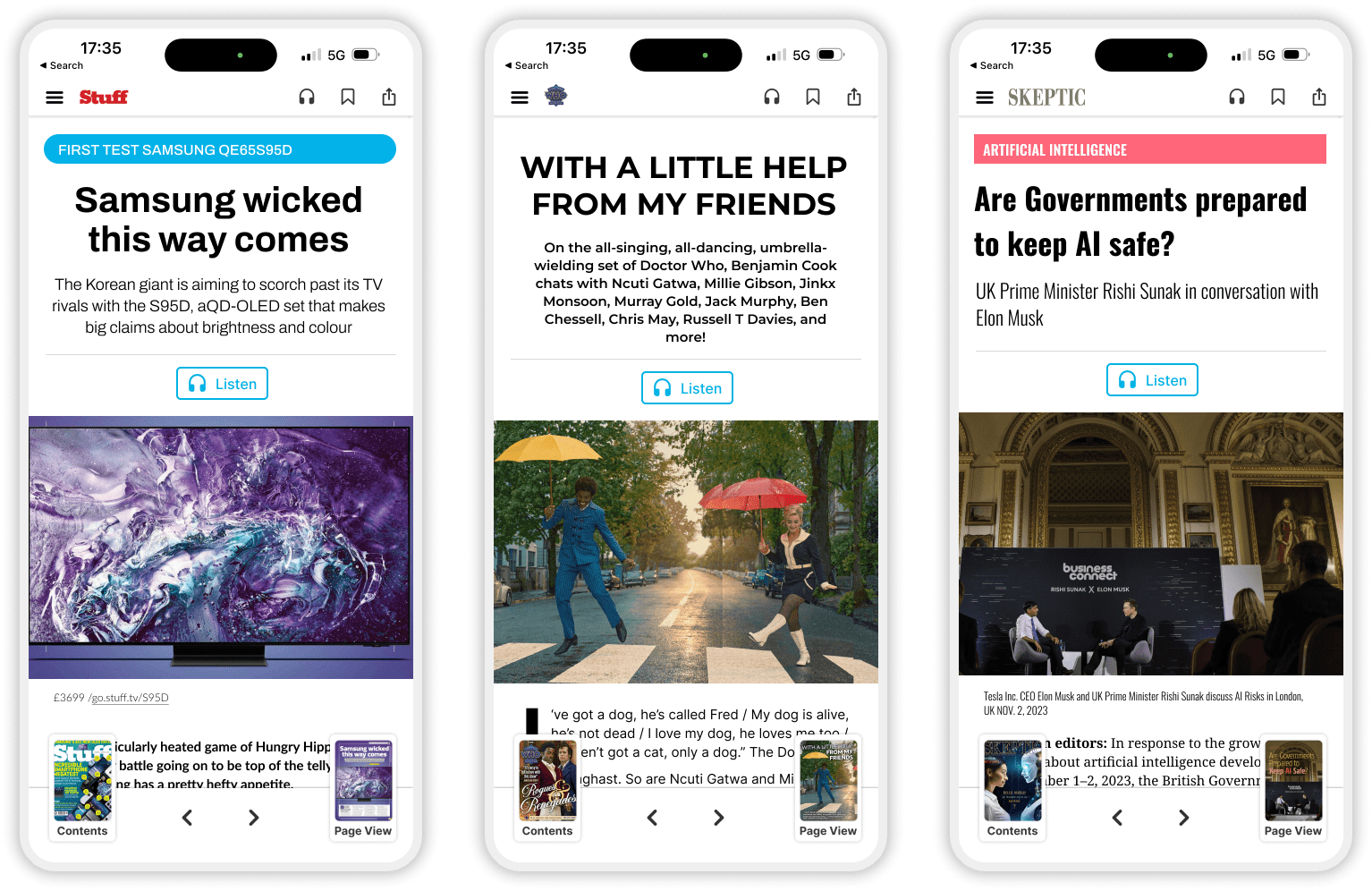 Reading An Article On Mobile Scrolller - Light Background Collection - HD Quality