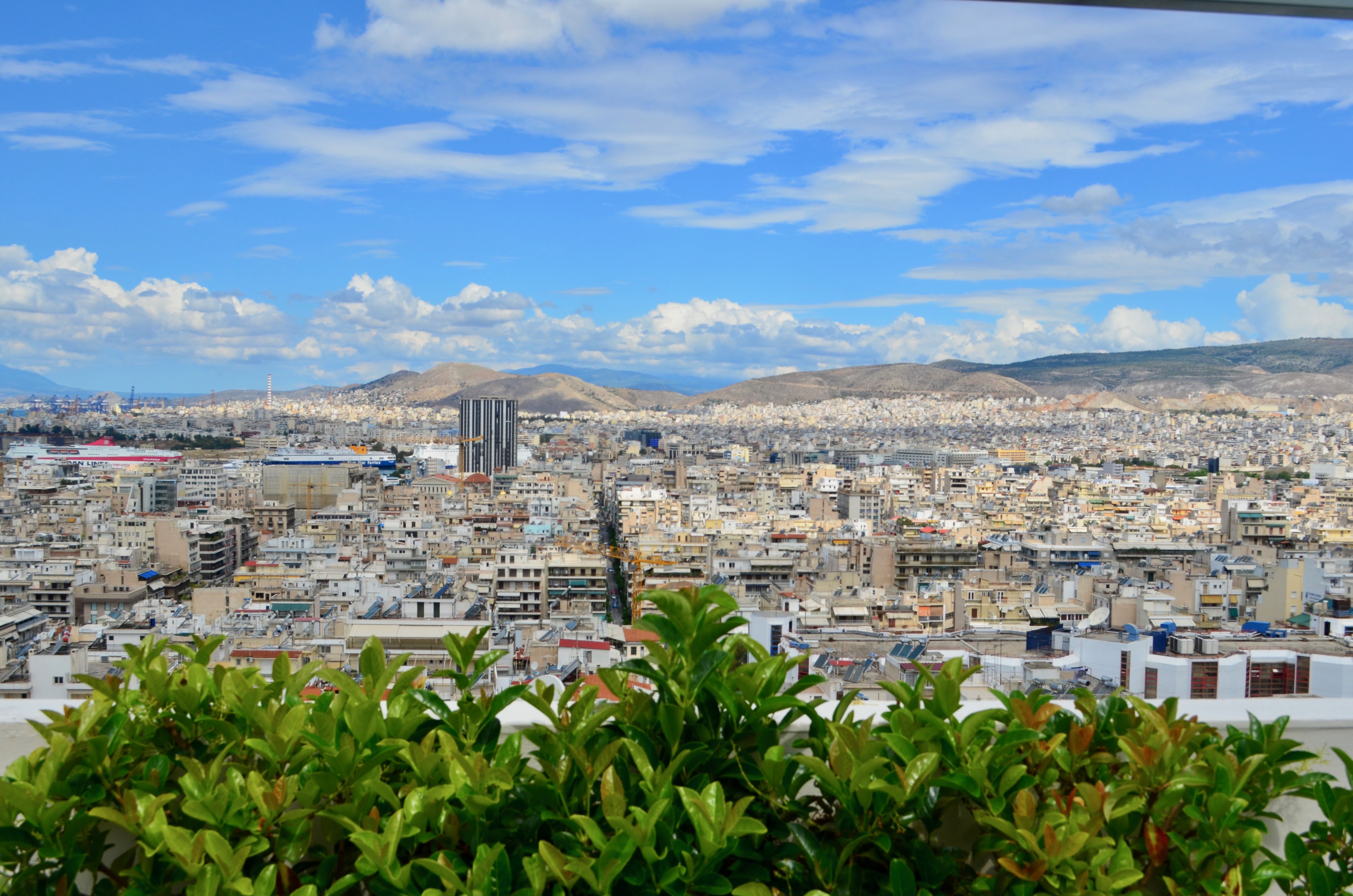 Views from the Airbnb in Piraeus