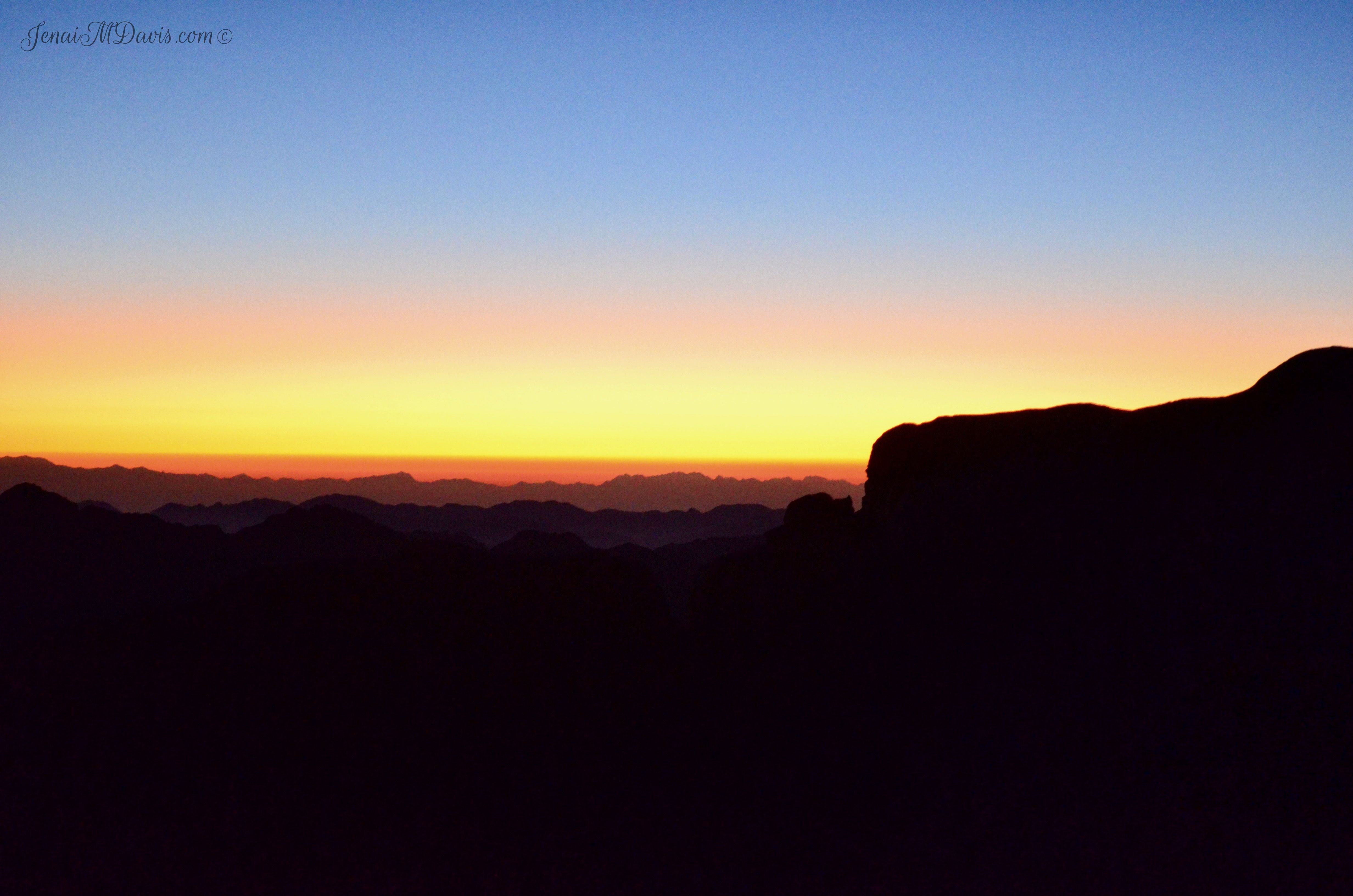 When I very first turned around to see the sunset on the hike. I was speechless.