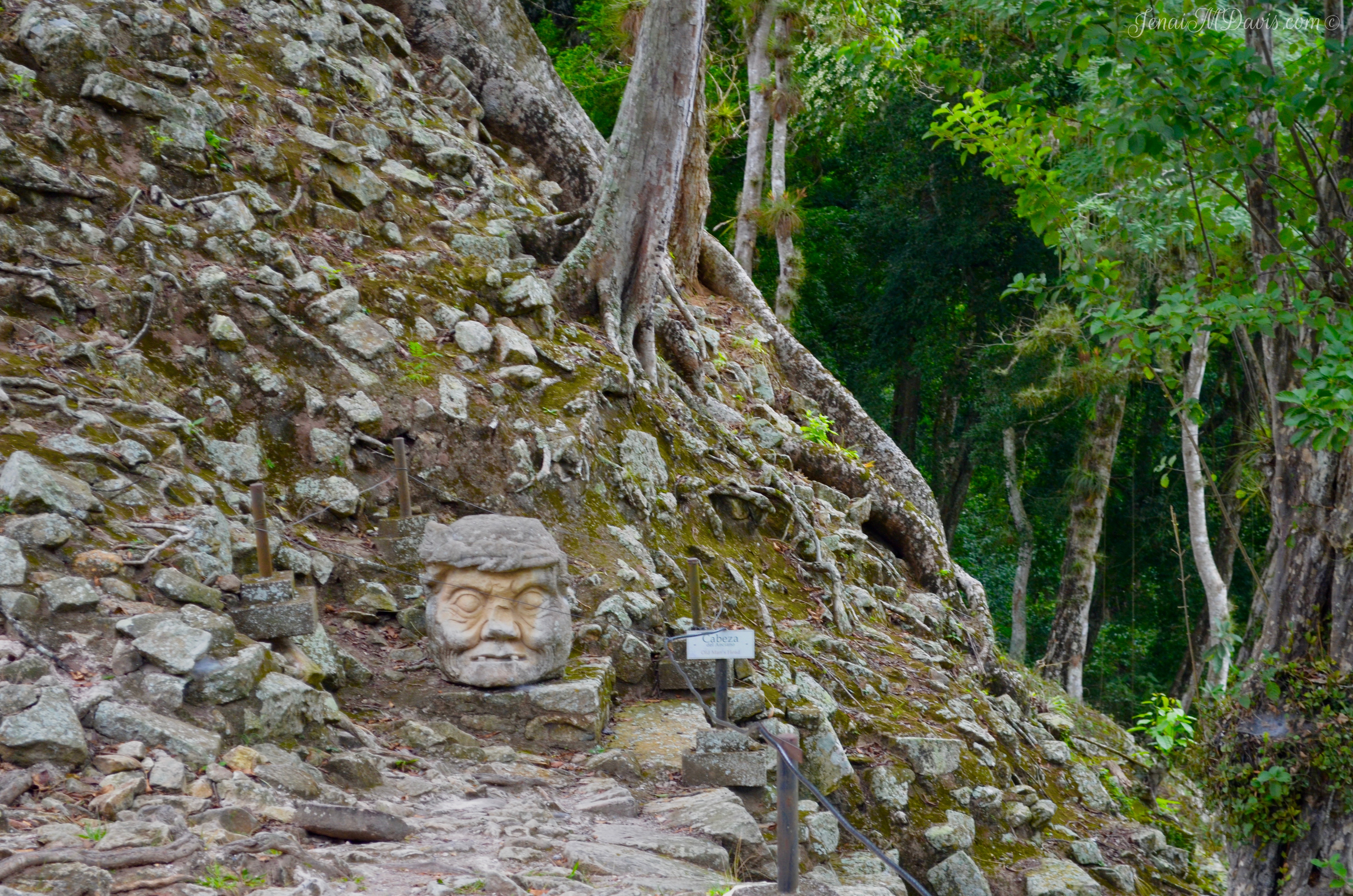 Remnants atop a hill where tombs lie