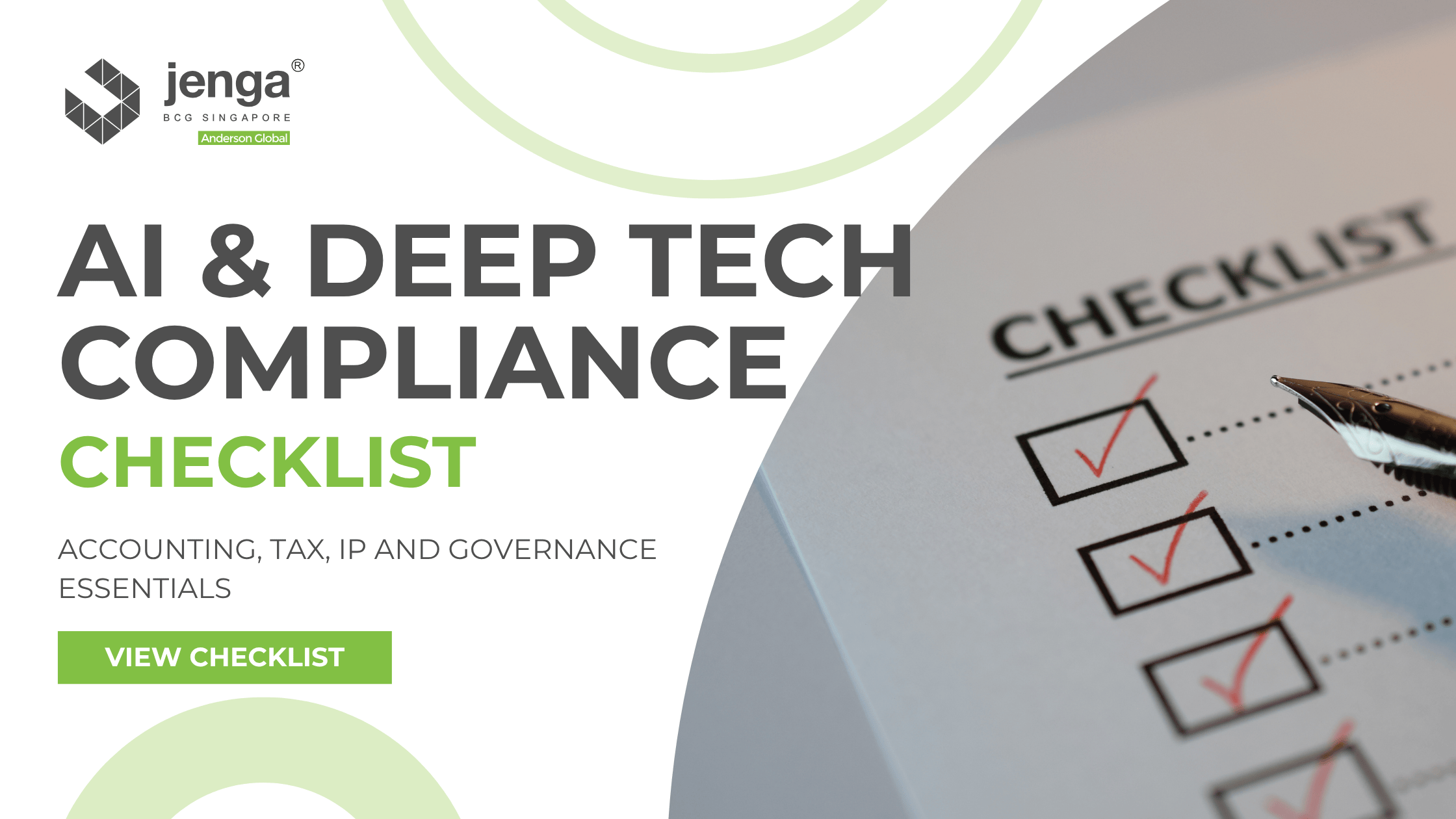 Accounting, tax, IP and compliance checklist for AI and deep tech startups in Singapore
