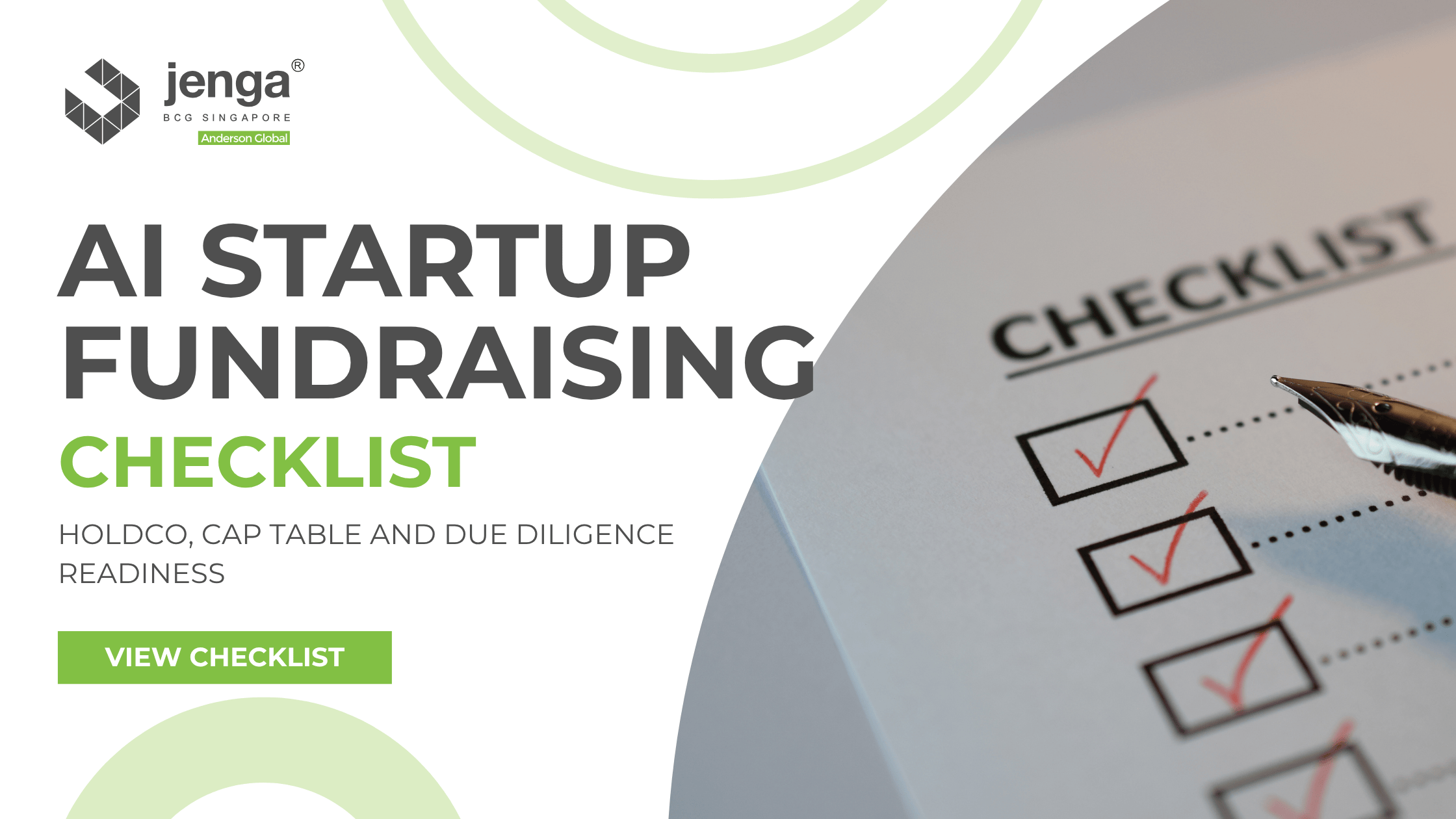 AI startup Singapore fundraising readiness checklist for holding company, cap table and investor due diligence