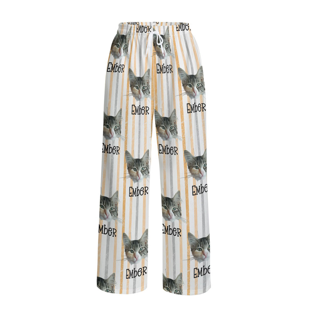 Grunge Stripe Personalized Pet Lounge Pants