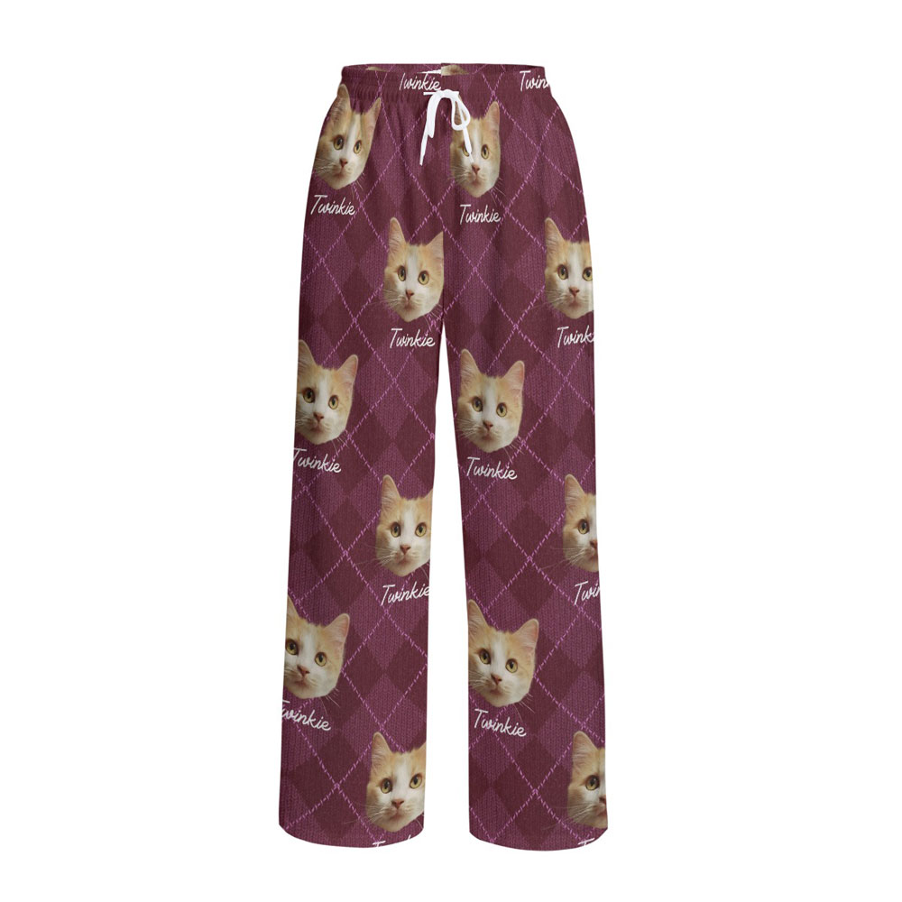 Argyle Personalized Pet Lounge Pants