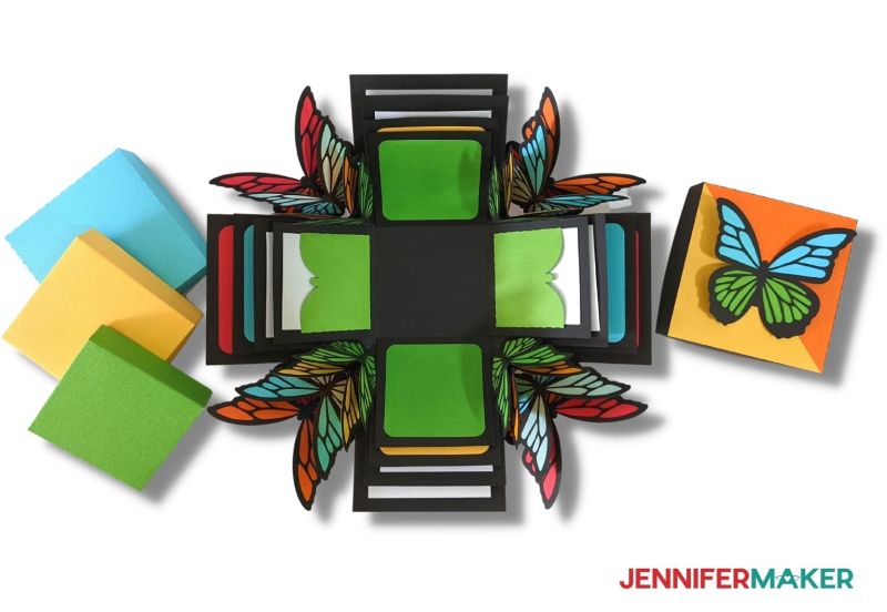 Butterfly Exploding Box 3d Creative Fabrica Crafts Exploding Boxes - Modern High Resolution Ocean Textures | Free Download