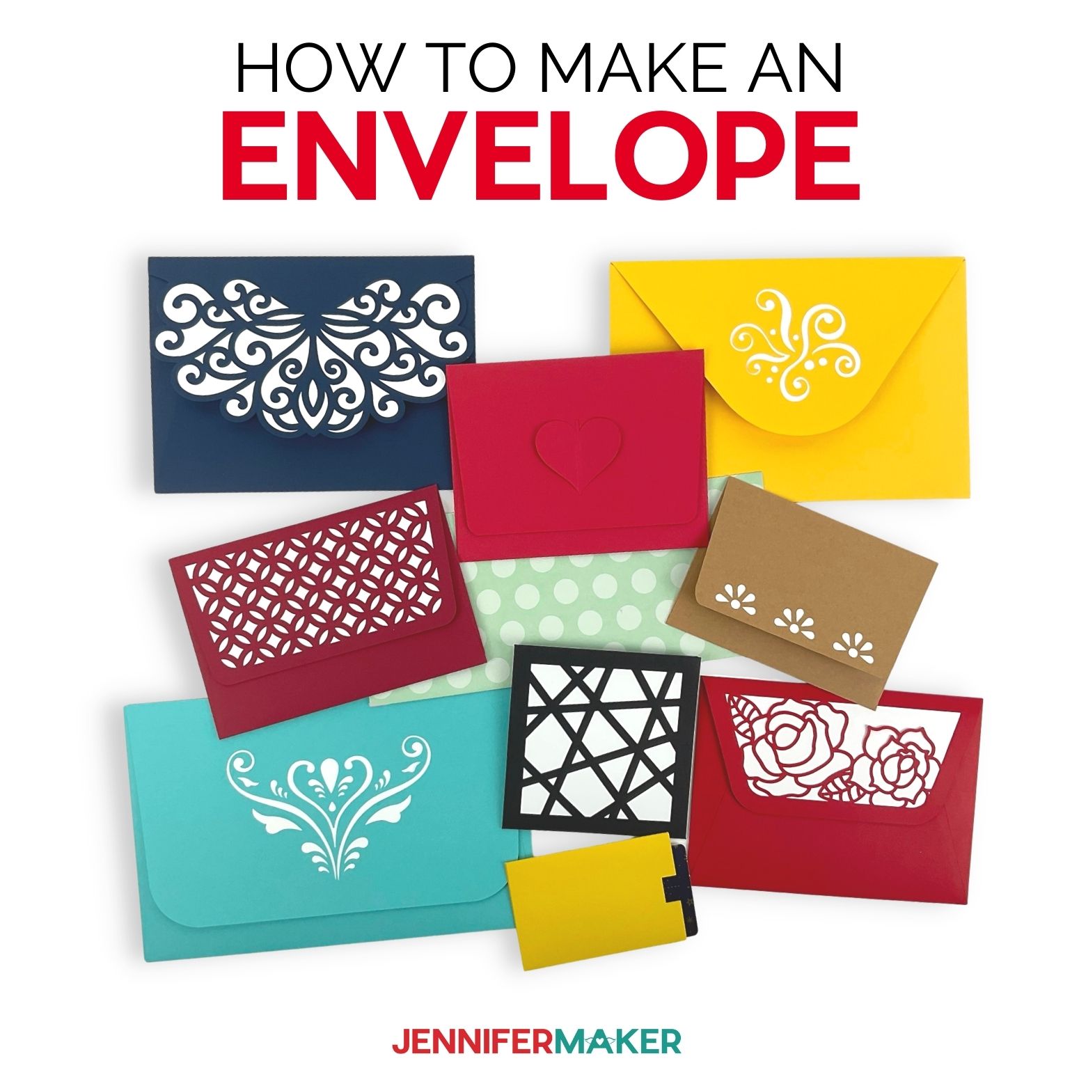 how to make envelopes in 12 sizes 30 designs jennifer maker