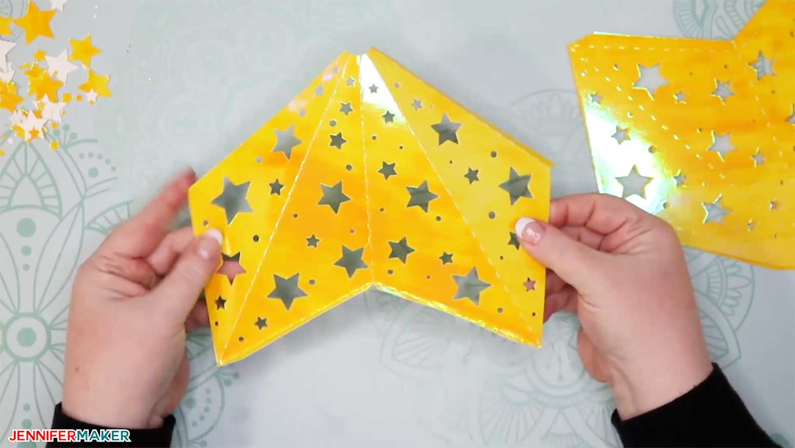 Make paper star lanterns to brighten up your winter!