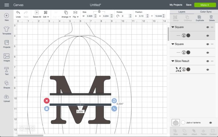 I’m using cricut classic (a free font in cricut design space) for this split monogram tutorial. Cricut Split Monogram Tutorial Free Svg Jennifer Maker