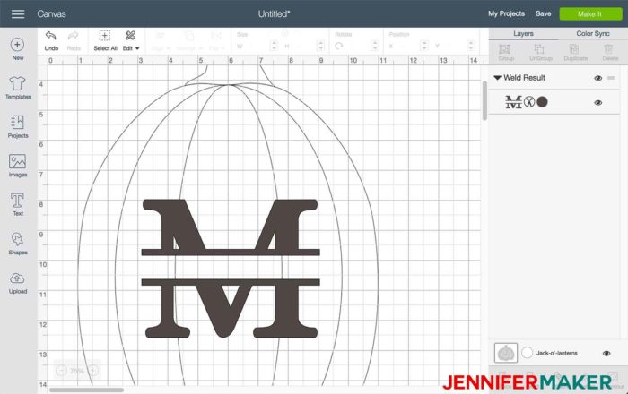 Free **if you were doing a fancy or curly style monogram, you’ll also want to check out my tutorial on welding. Cricut Split Monogram Tutorial Free Svg Jennifer Maker Free SVG