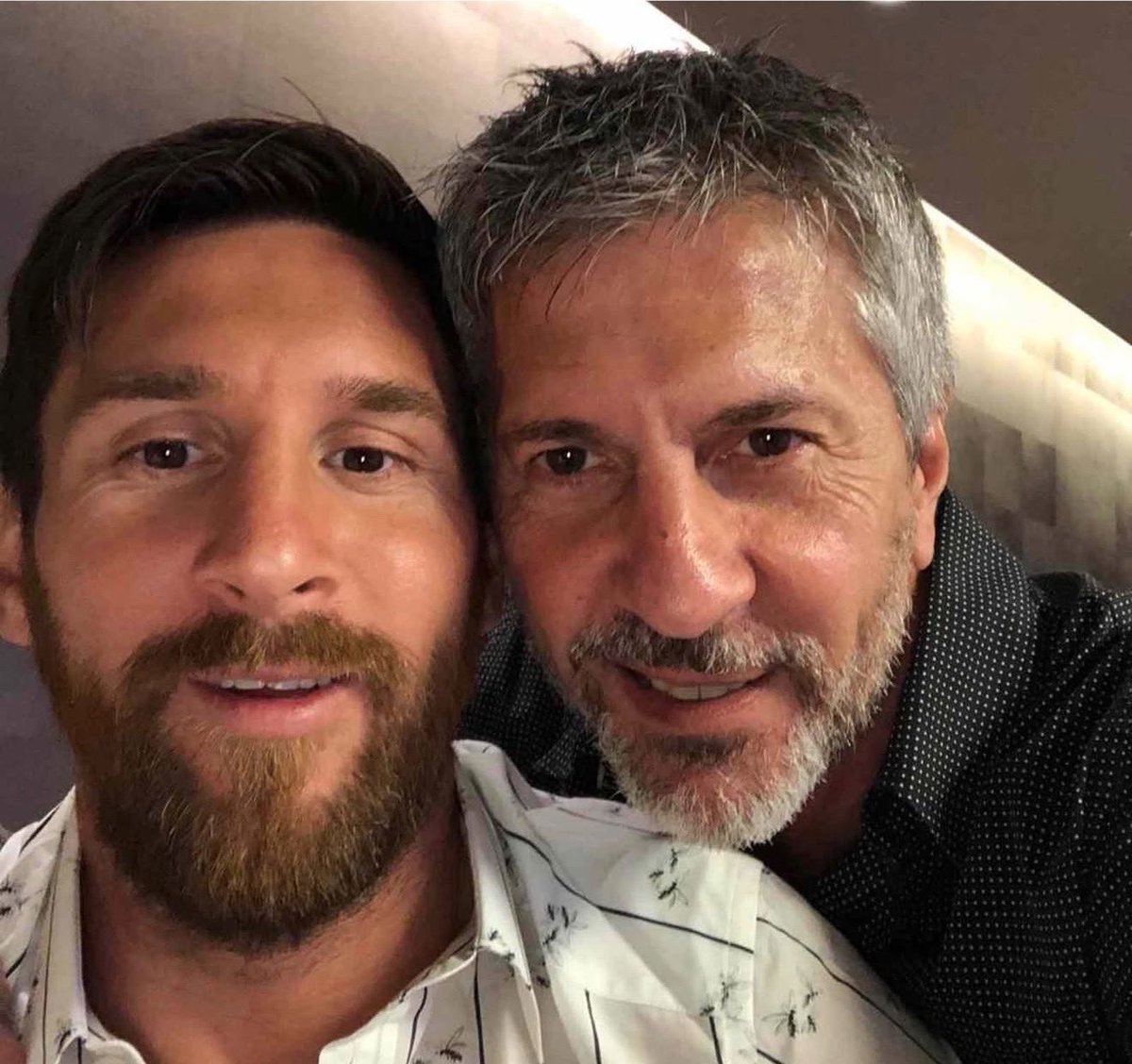 Lionel Messi with his father Jorge Messi during the football star’s career.