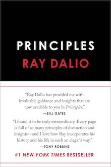 The cover of the book Principles by Ray Dalio