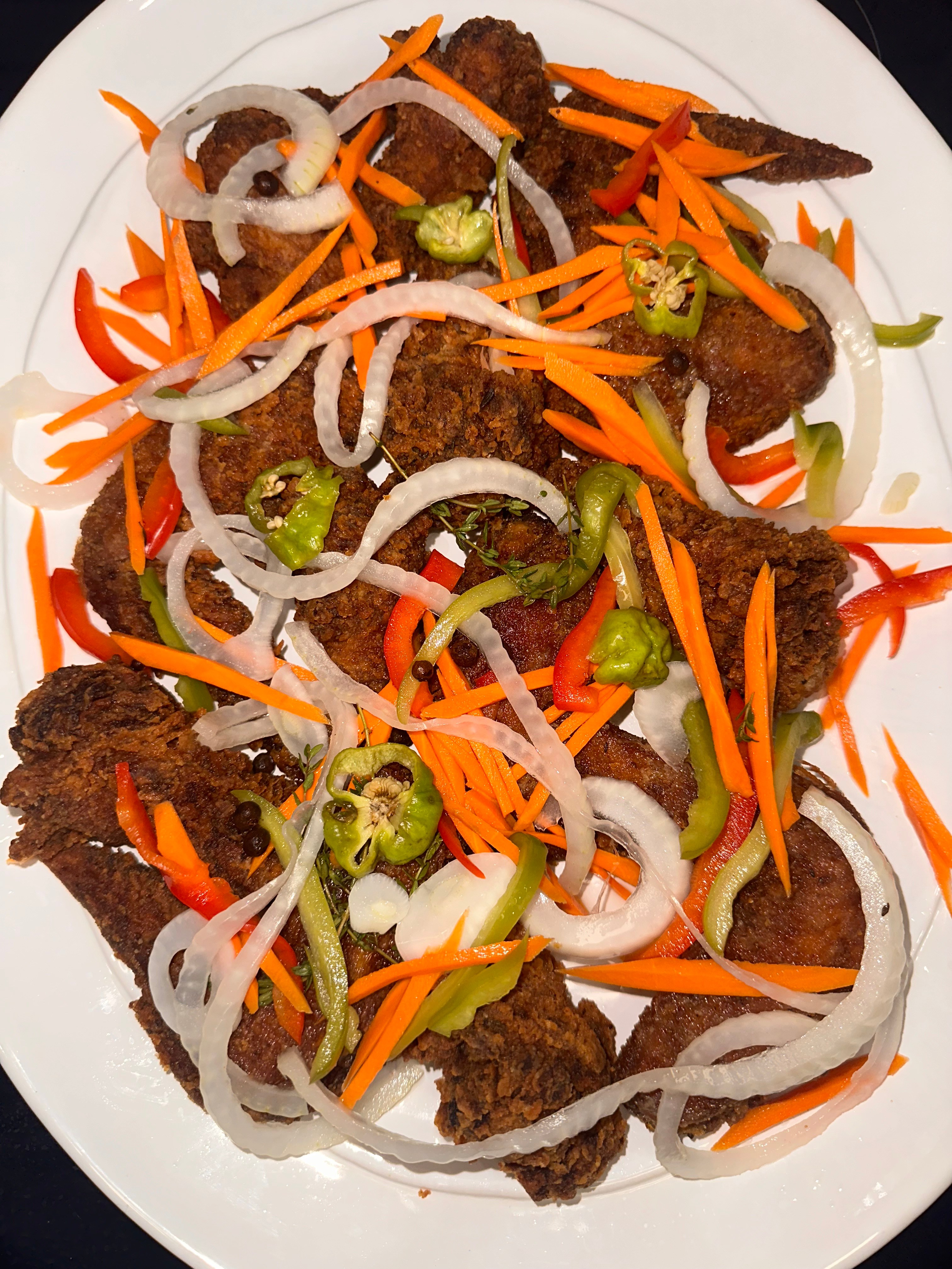 Jamaican Escovitch Chicken Wings recipe photo