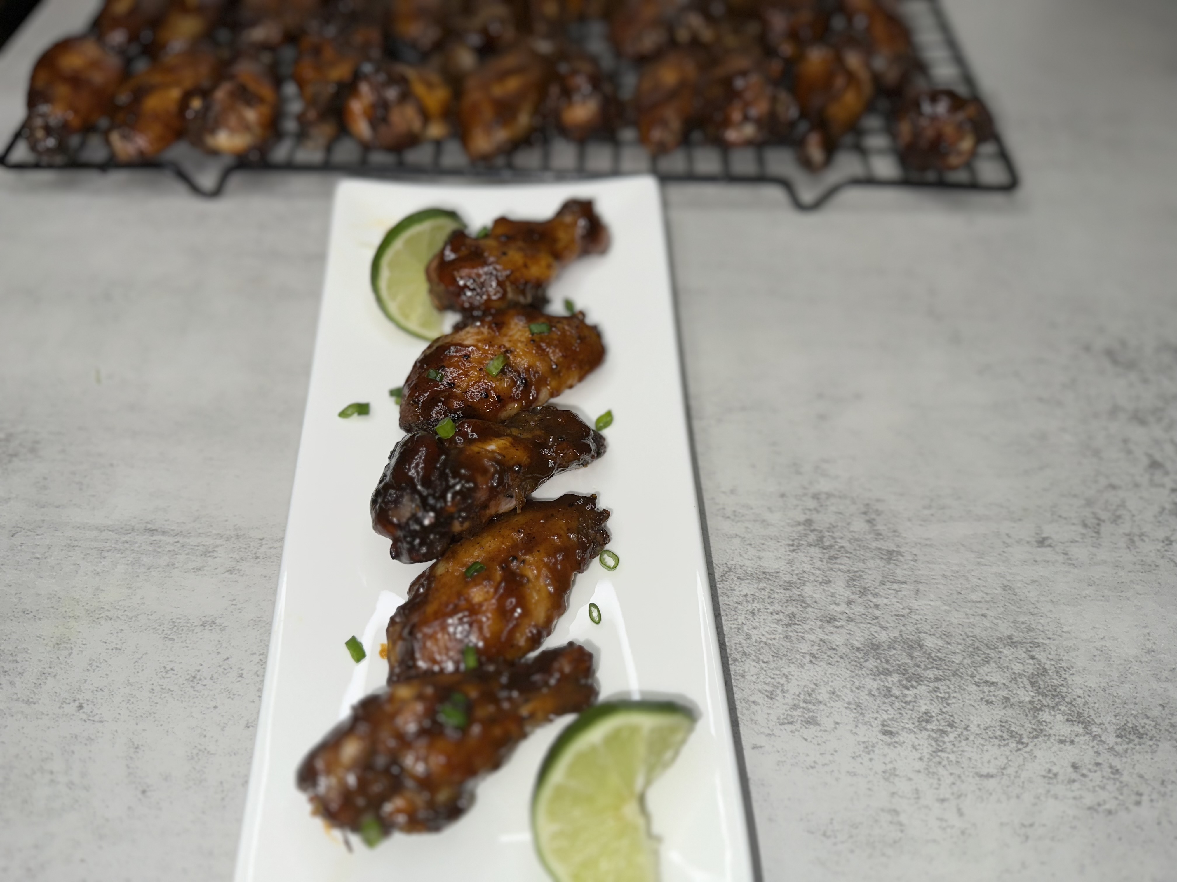 Oven-Baked Honey Jerk Wings recipe photo