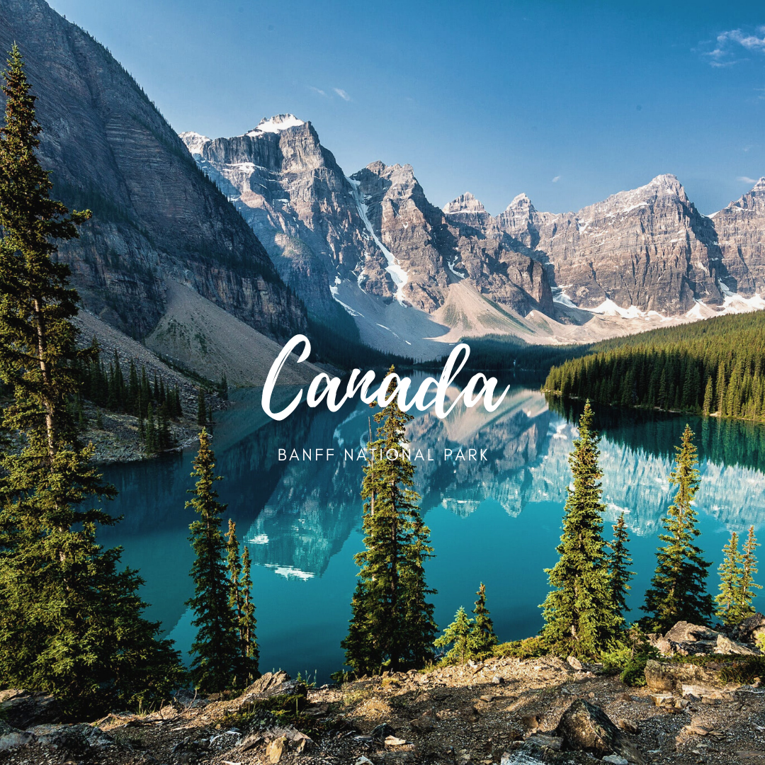 Banff, Canada (Source: https://web.500px.com/photo/79941051/Lake-Moraine-Early-Light-by-Ron-Caimano/)