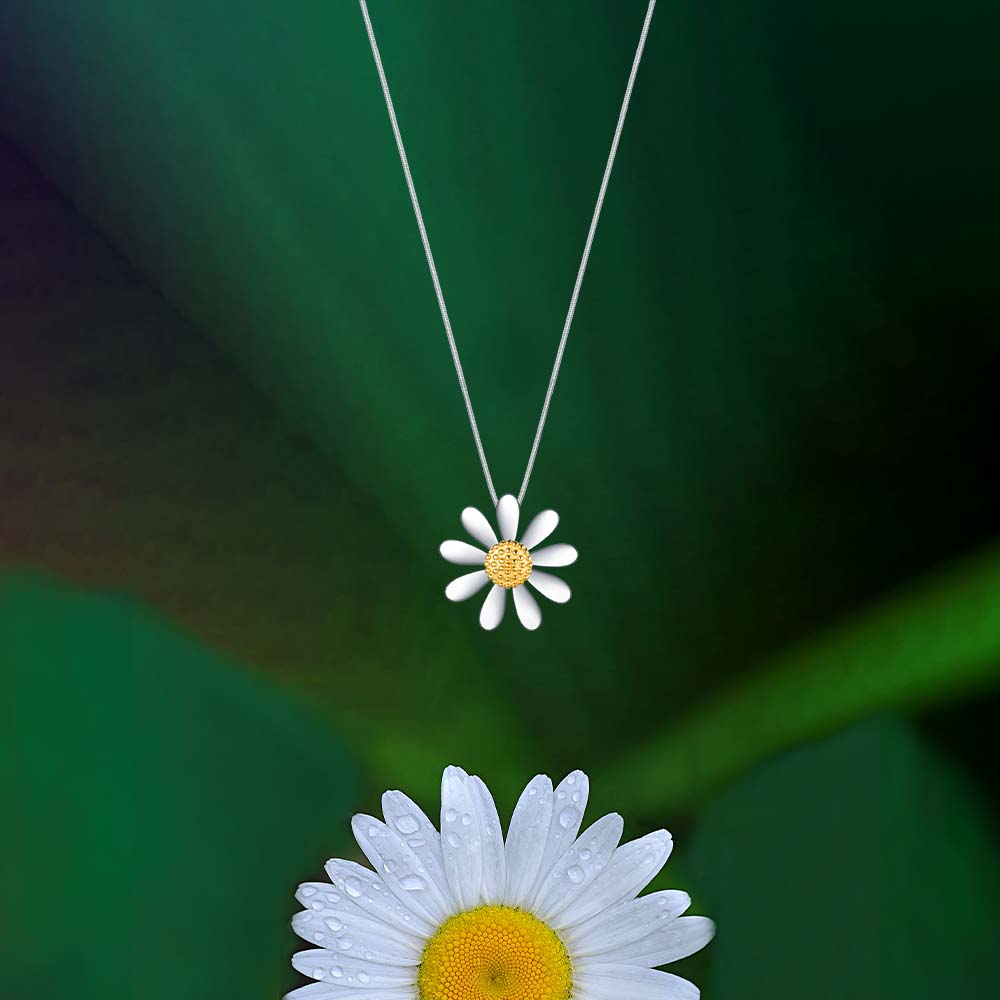12mm Daisy Necklace - DN10 - Jersey Inspired