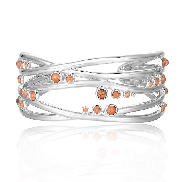 Multistone Wave Bangle - GB05