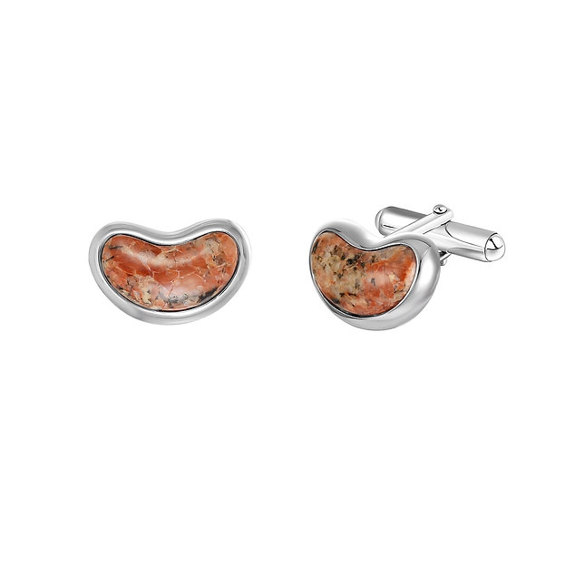 Jersey Granite Bean Cufflinks - GCF11