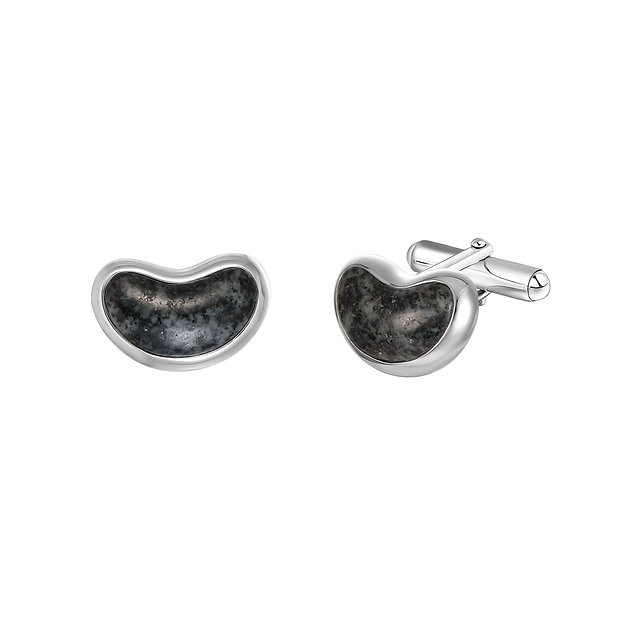 Jersey Granite Bean Cufflinks - GCF12
