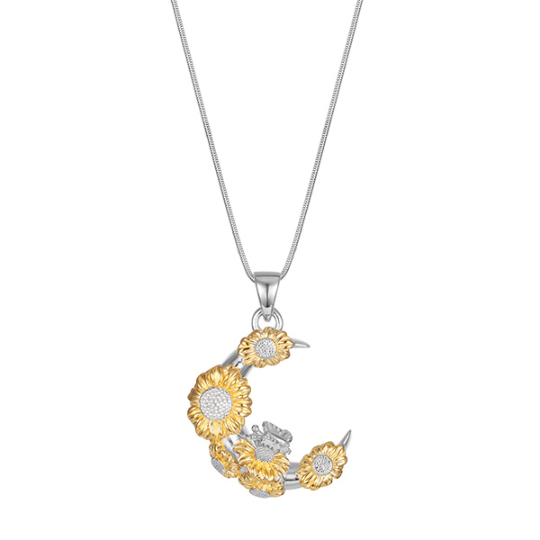 Sunflower butterfly Necklace - SFN01