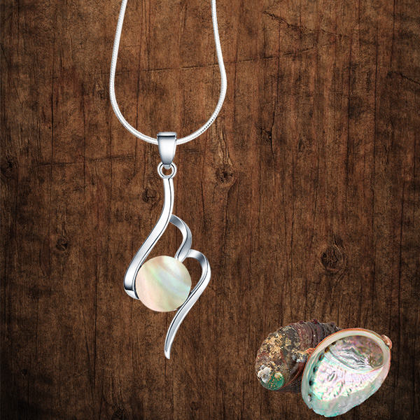Ormer Swirl Necklace
