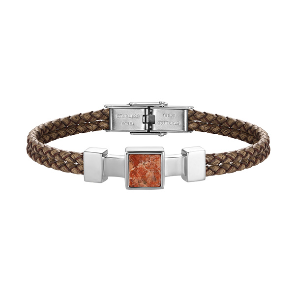 Jersey Granite Men’s Leather Bracelet – JGMLB01