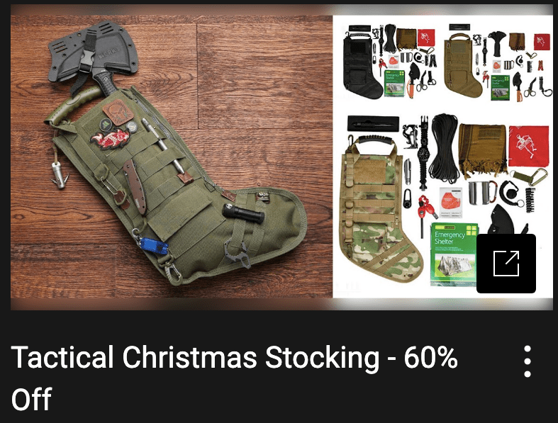 Tactical Christmas Stocking - Sales Prices are Overrated