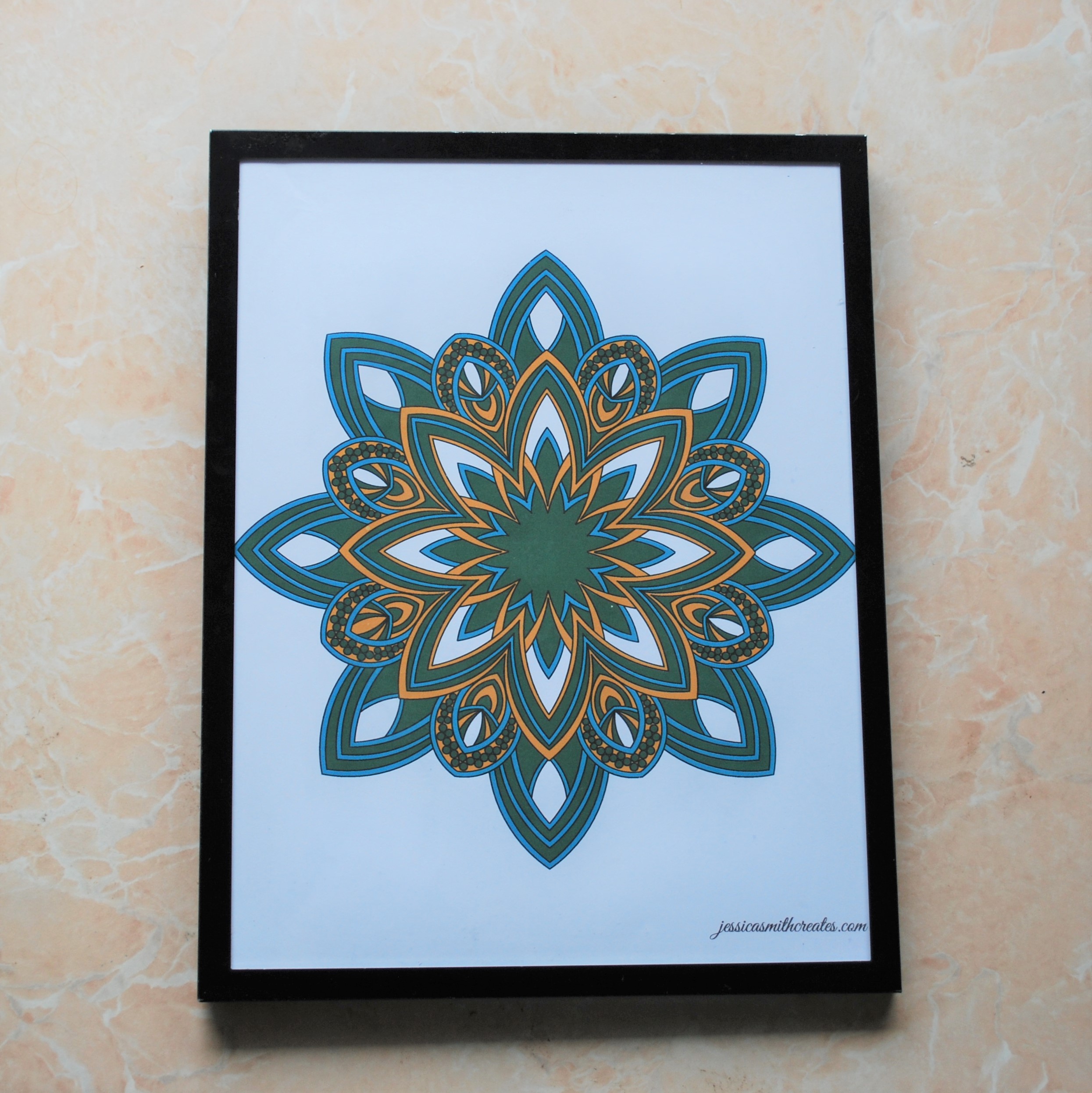 mandala - framed