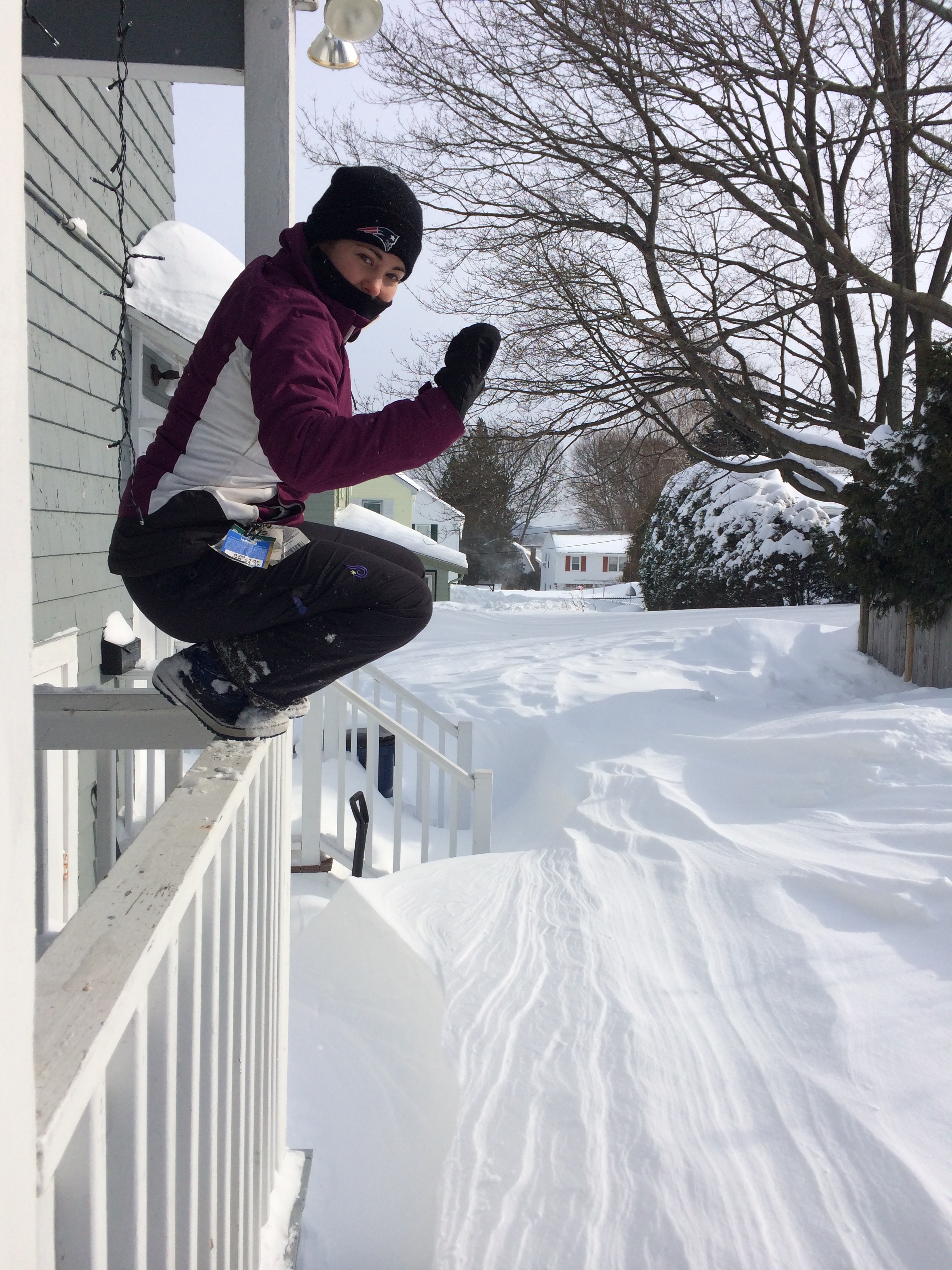 Enjoying the results of a Boston Blizzard