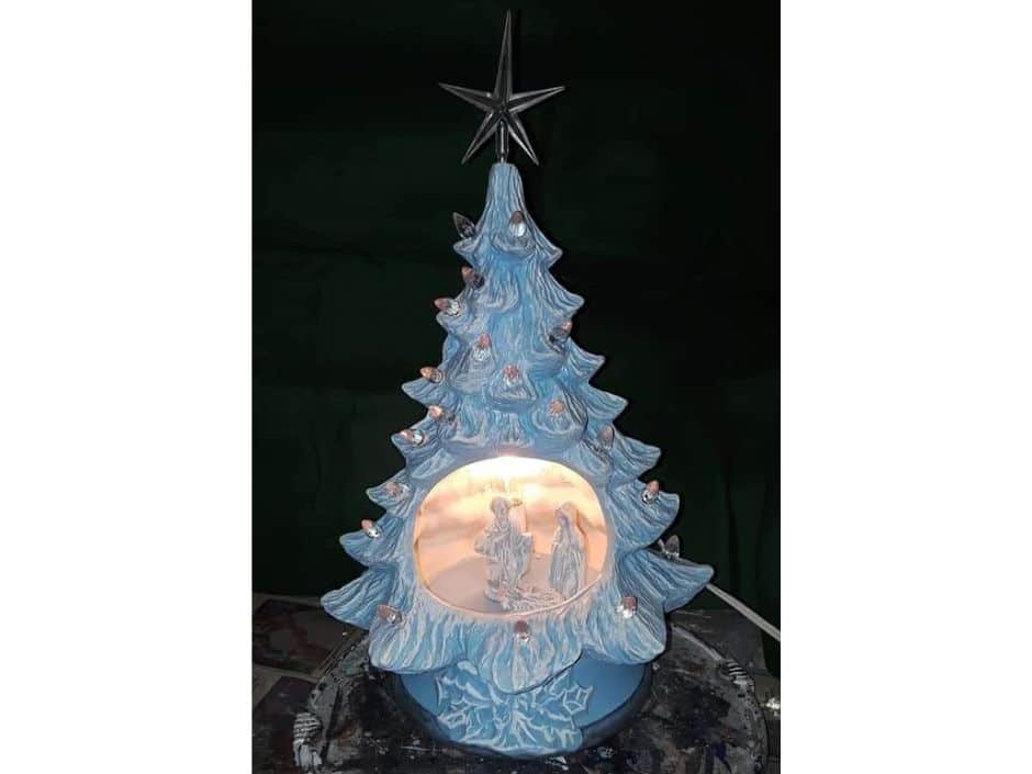 A ceramic Christmas tree by Rosemary Honerkamp