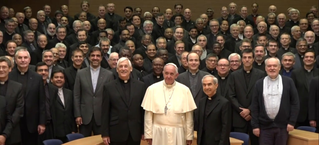 La visita del Papa a los jesuitas (Video)