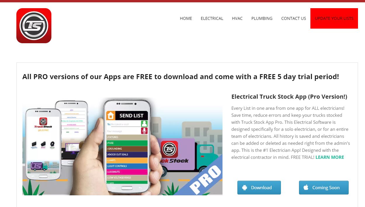 trucks stock app, truck stock software