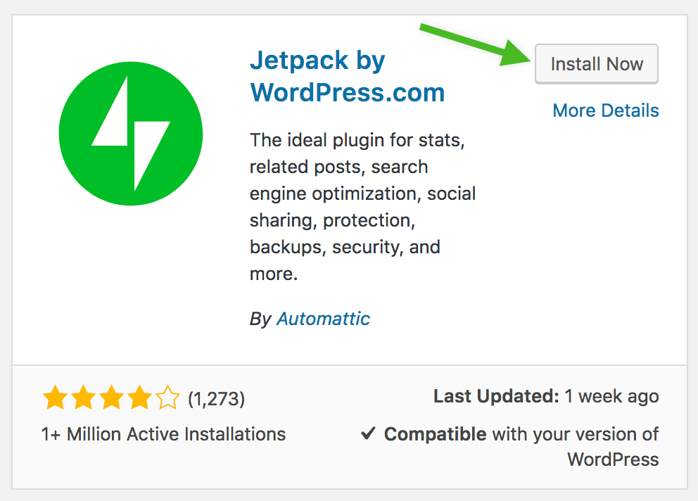 On the plugin page, you'll see a list of all installed wordpress plugins on your website. Reconnecting And Reinstalling Jetpack