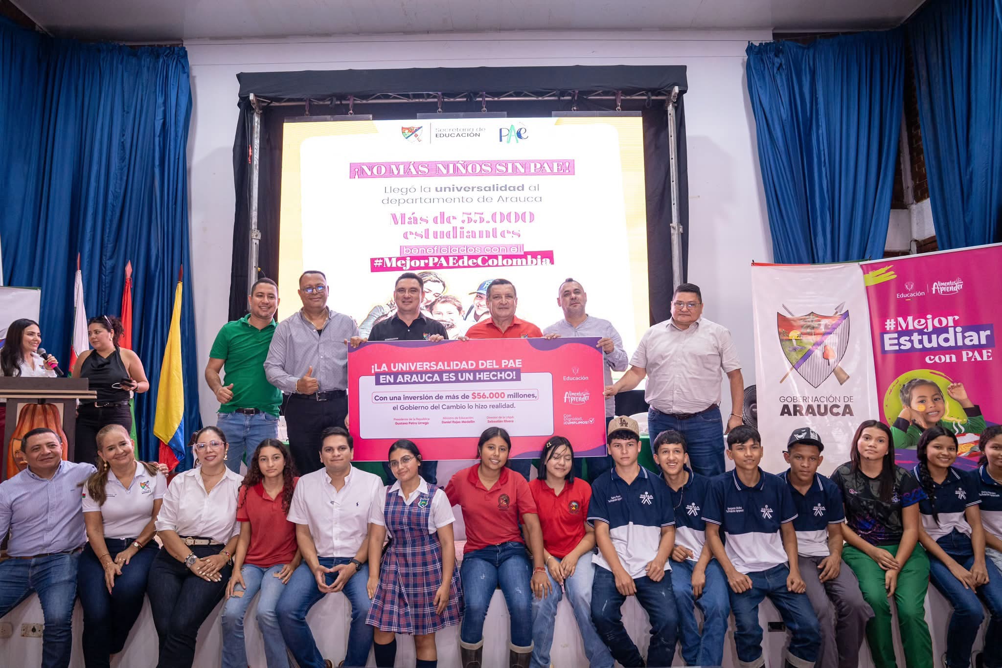 Arauca alcanza el 100% de cobertura del Programa de Alimentación Escolar.