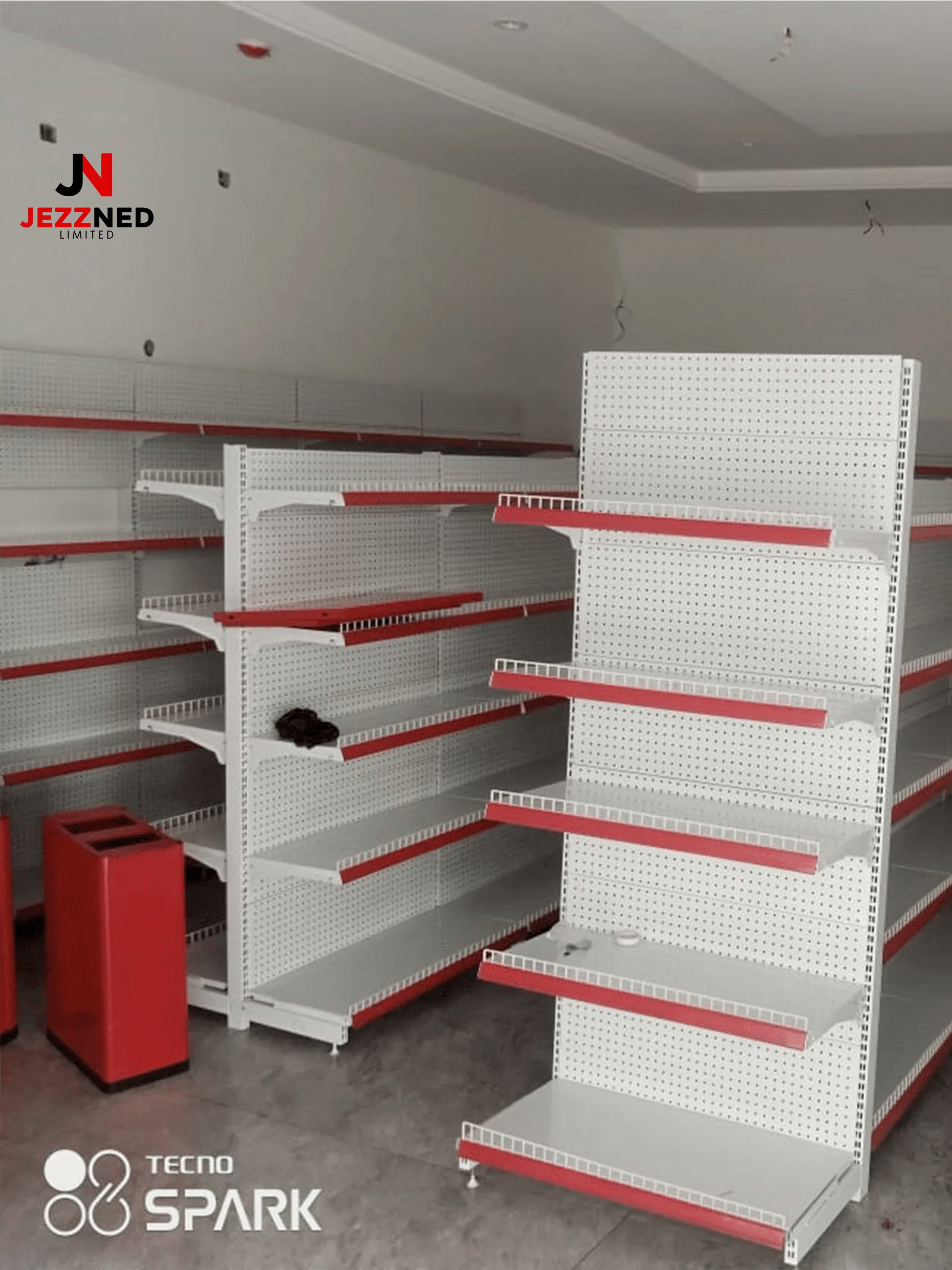 Jezzned supermarket set-up