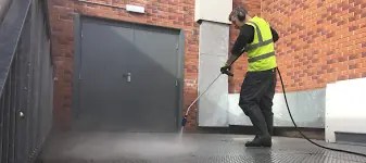 Exterior building cleaning