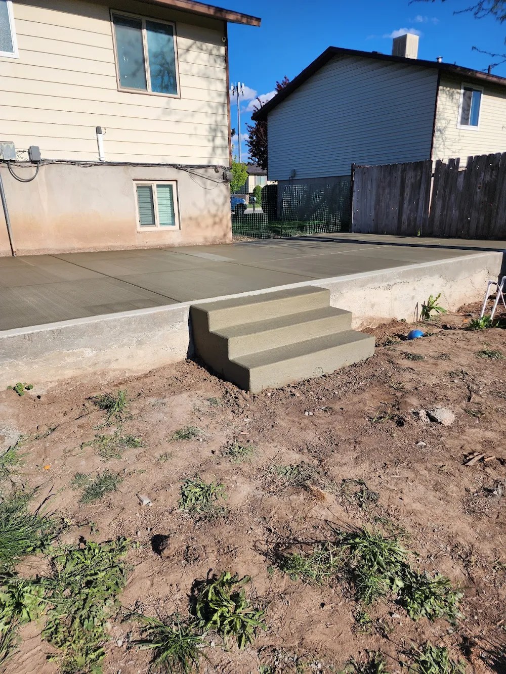 Concrete driveway project in Ogden