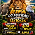FAZEDINHA 12,00 PARA 200,00 METADE 6,00 PARA 100,00 HORÁRIO 10 HORAS BAHIA 