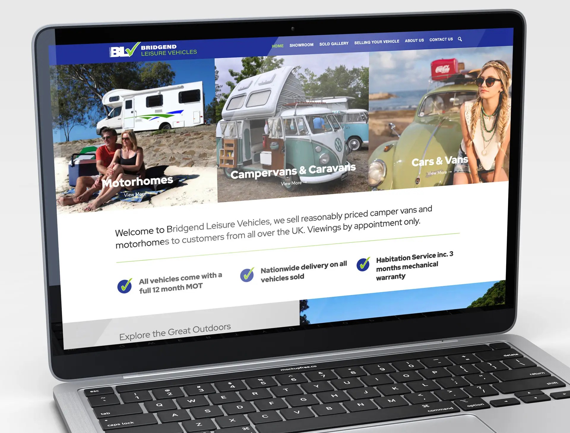 Bridgend Leisure Vehicles Website