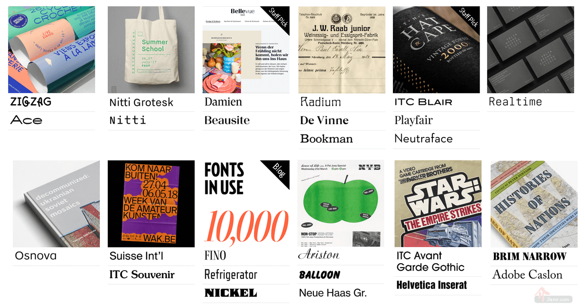 fontsinuse編排設計品的字型