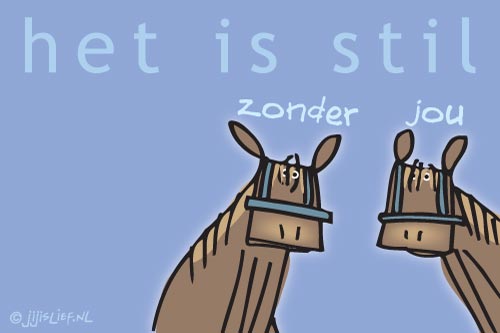 Jij Is Lief Kaart Stil Zonder Jou