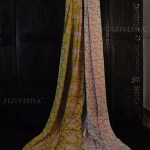 Yellow And Pink Hand Block Printed Fabric