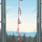 Buy Red Stringed Copper coated Wind Chimes online