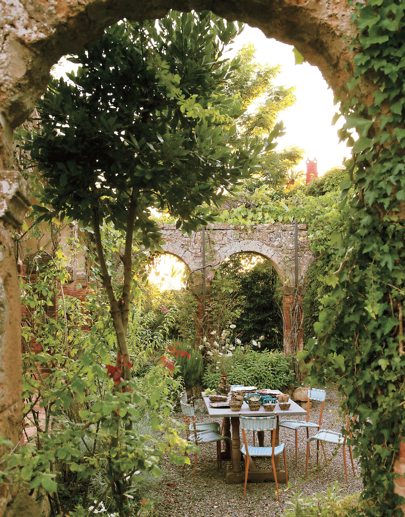 view of a lush garden filled with flowers and foliage