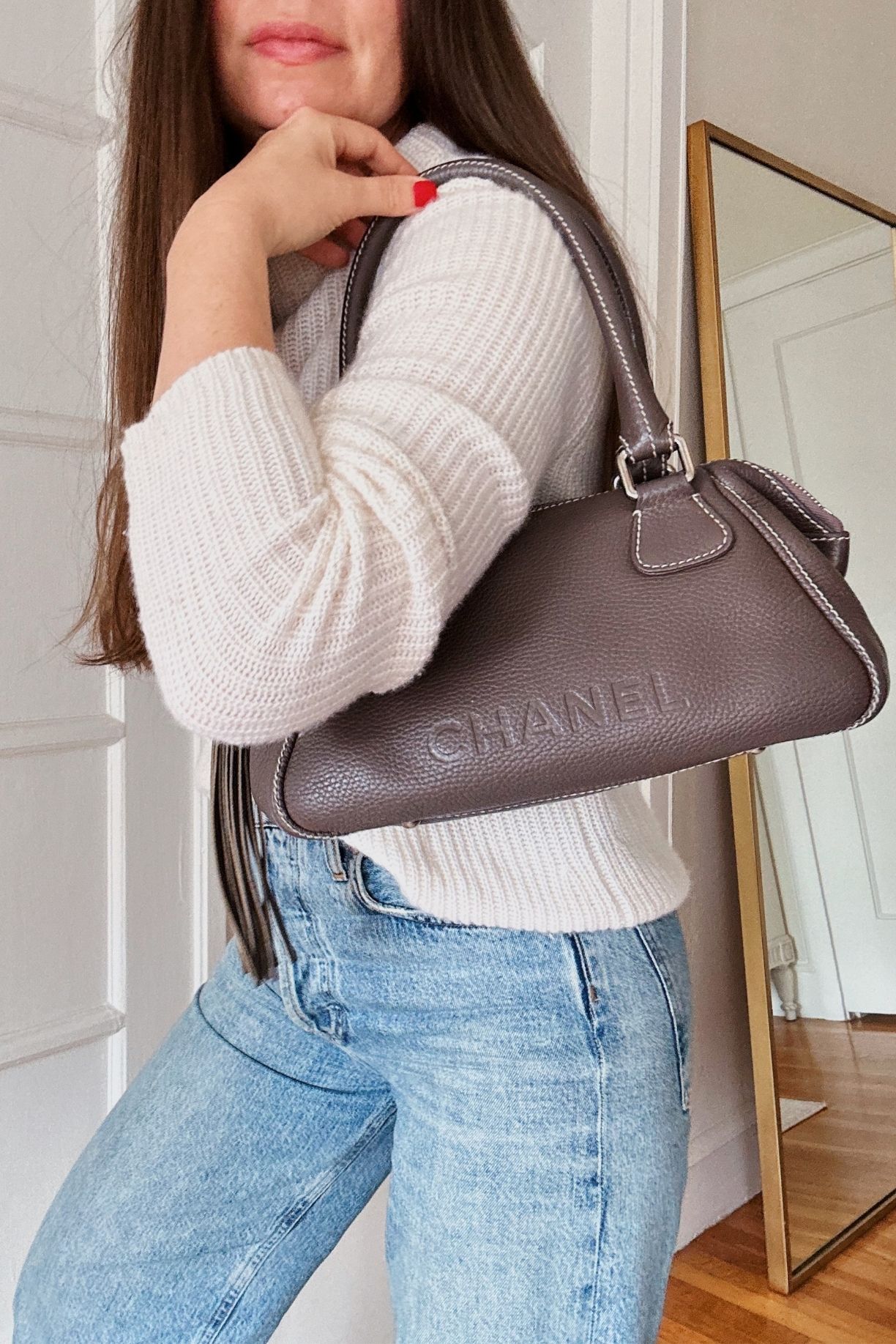 Vintage Chanel LAX Brown Shoulder Bag - Jillian Bremer