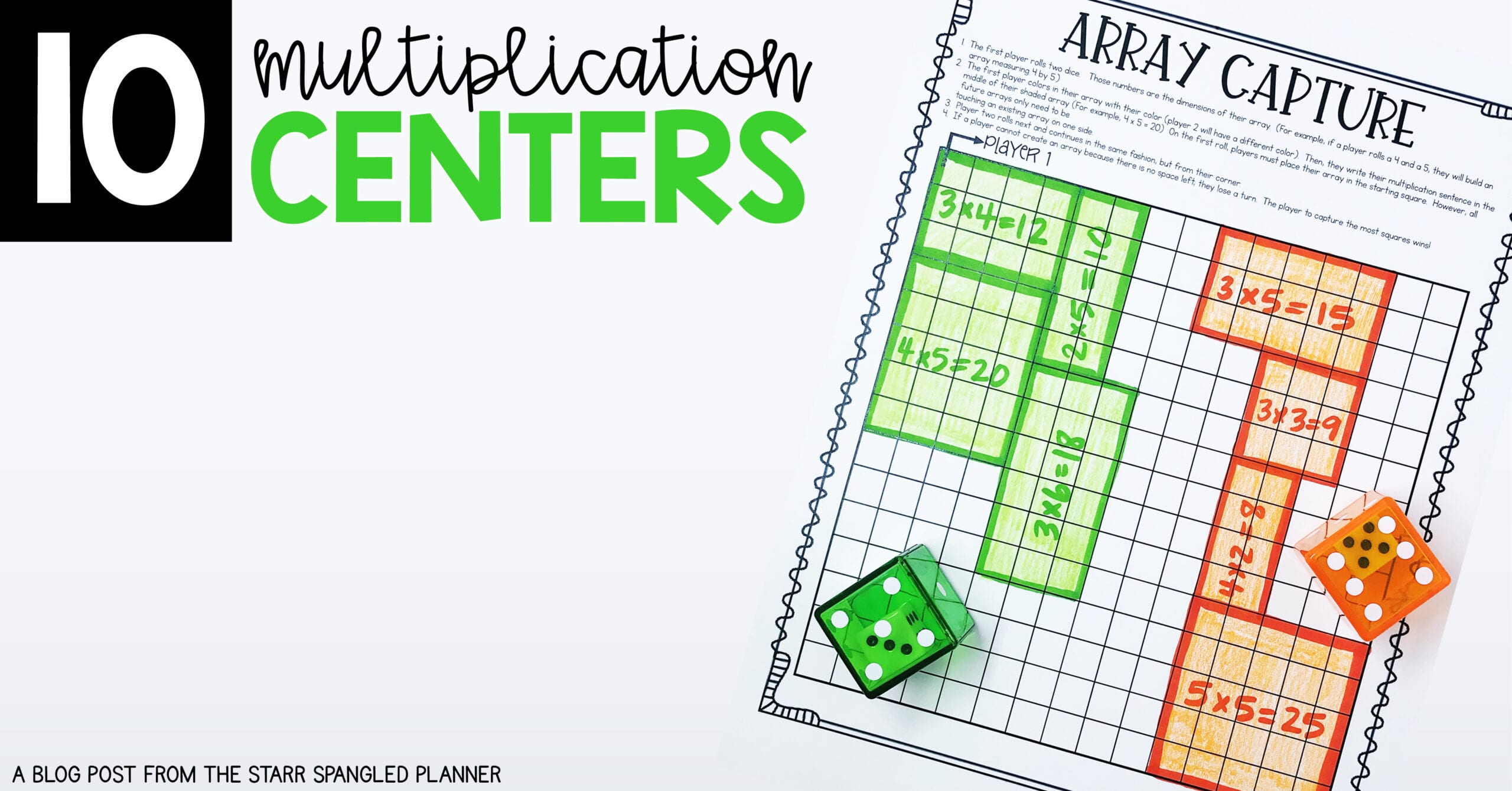 10 Multiplication Math Center Games Activities 10 Multiplication Math Center Games Activities