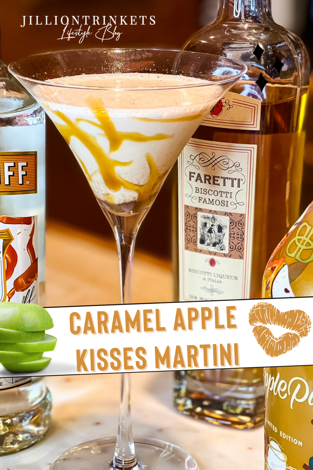 Caramel Apple Kisses Martini