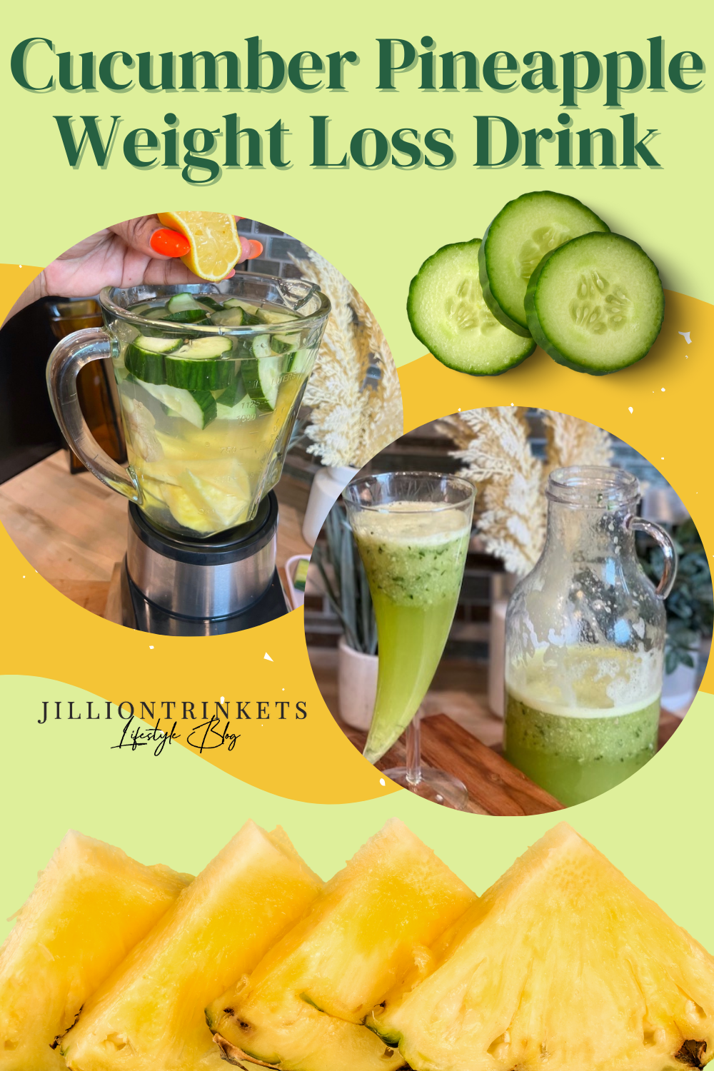 Cucumber Pineapple Weight loss Drink