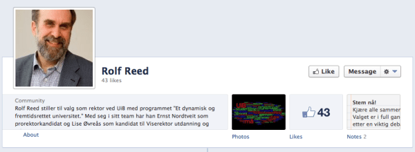 Rolf Reed's Facebook page